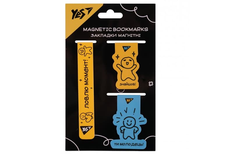 Закладки магнітні 708355 "Не ускладнюй!", 3 шт Yes