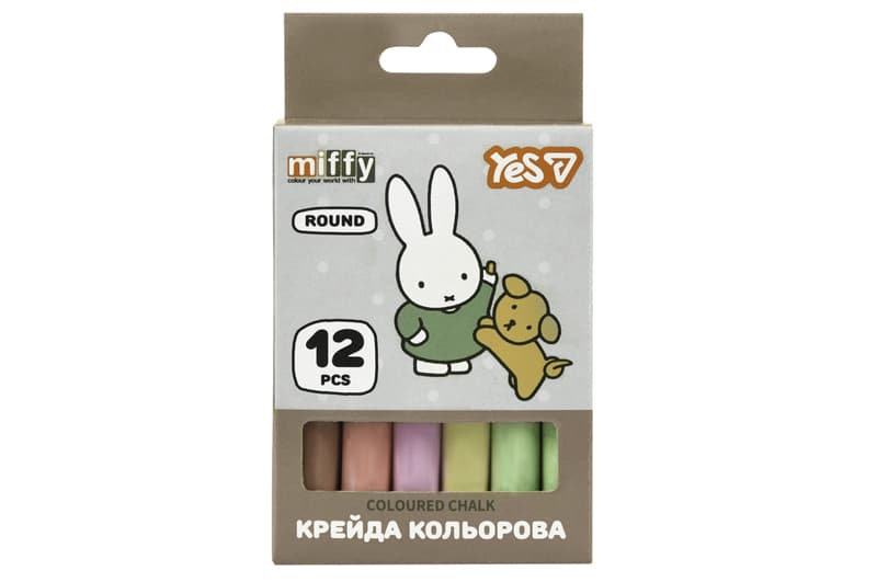 Крейда кольорова 400564 "Miffy" 12 шт, кругла Yes