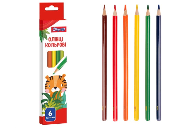 Олівці 290640 1 Вересня 6 кол. Zoo Land Yes