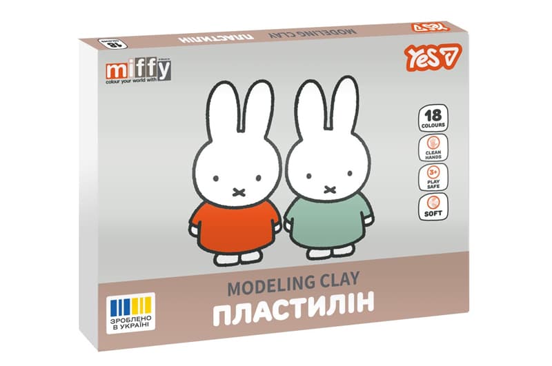 Пластилін 540721 18 кол., 360г "Miffy" Yes