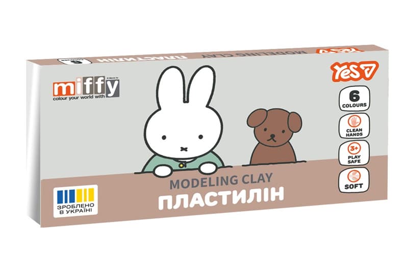 Пластилін 540726 , 6 кол., 120г "Miffy" Yes