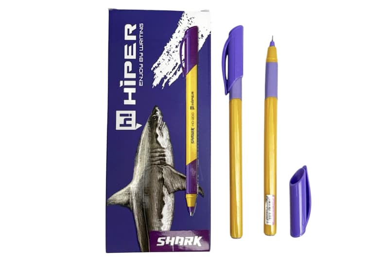 Ручка HIPER HO-200 SHARK масляна фіолетова