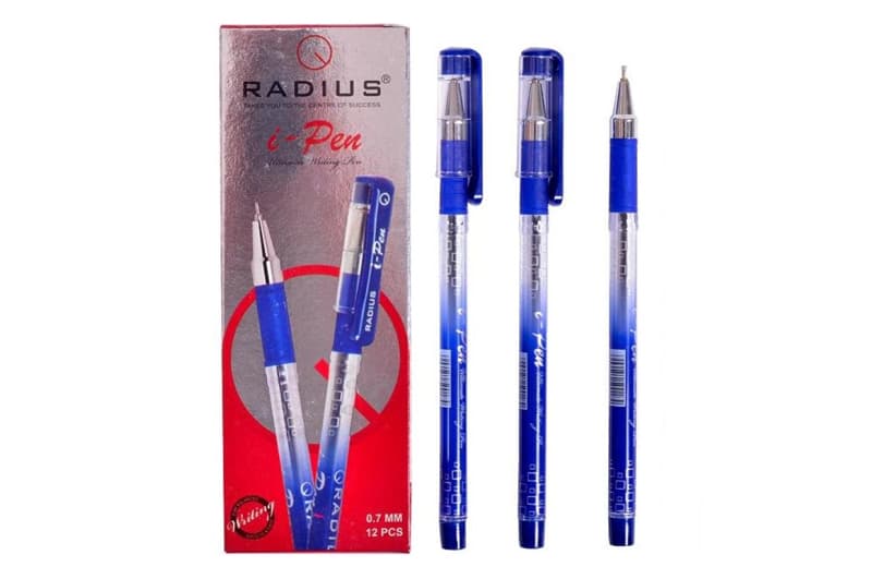 Ручка I-Pen кулькова 12шт. синя Radius