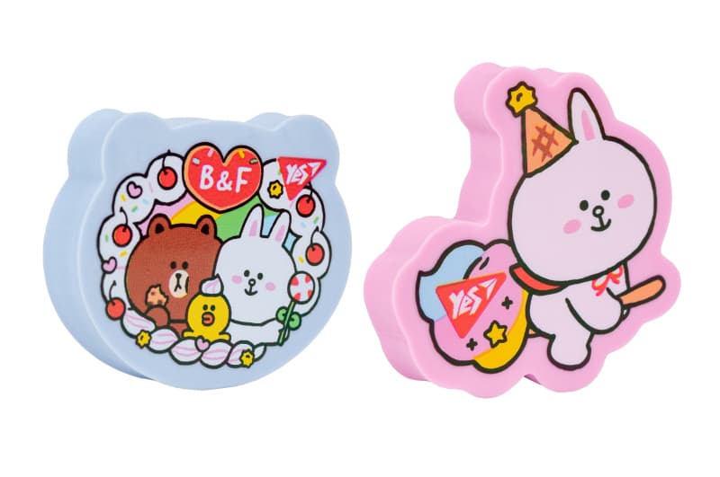 Гумка фігурна YES "Line Friends" 2 дизайна мікс, фото 3