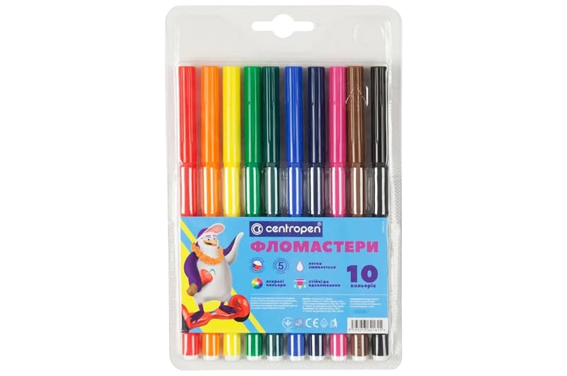 ФЛОМАСТЕРИ Centropen 7790/10 10 кольорів