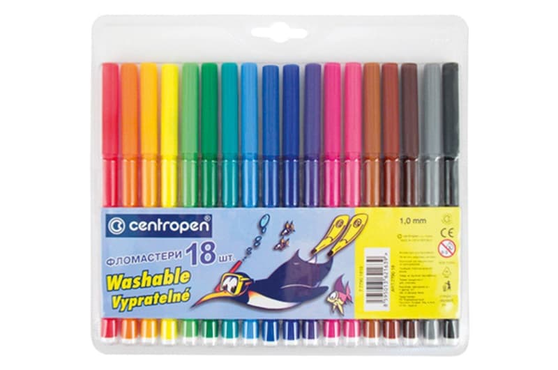 ФЛОМАСТЕРИ Centropen 18 кольорів