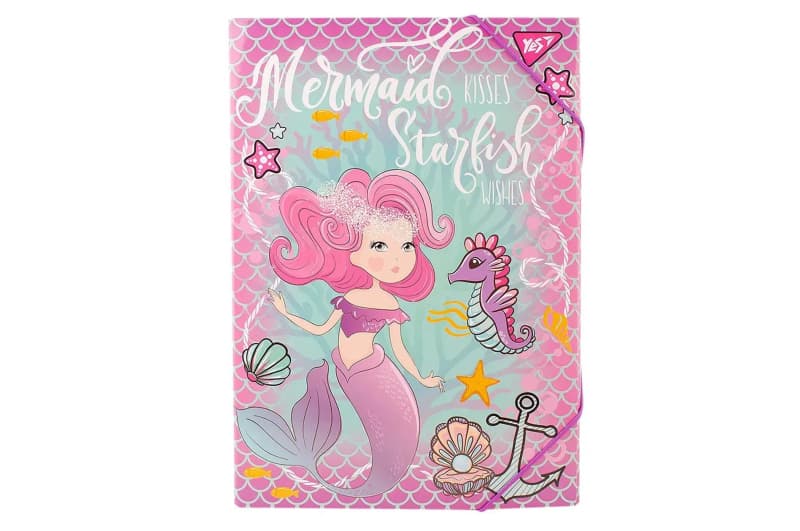 Папка для праці YES картонна А4 "Mermaid"