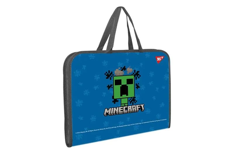 Папка-портфель Yes FC на блискавці з тканинними ручками "Minecraft Alex", фото 2