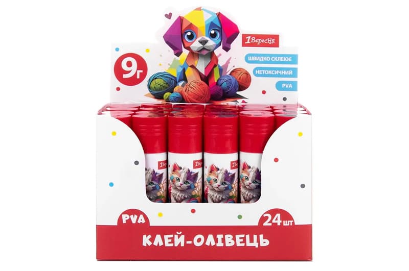 Клей-олівець 1Вересня 9г, PVA "Classic"