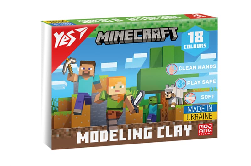 Пластилін 540678 "Minecraft" 18 кольорів Yes