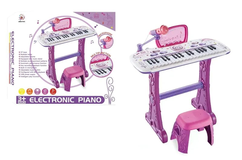 Піаніно 8809 з мікрофоном на підставці YG TOYS
