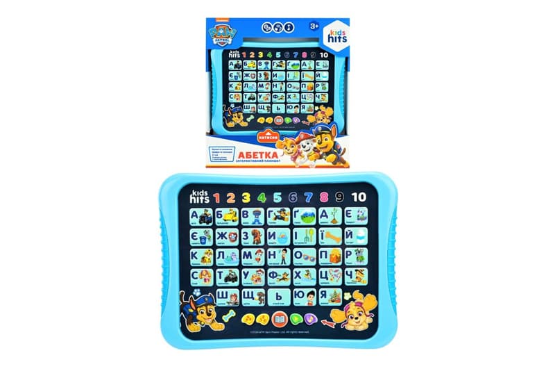Планшет Kids Hits KH01/014L "Абетка." Paw Patrol  на батарейках, звук , в коробці
