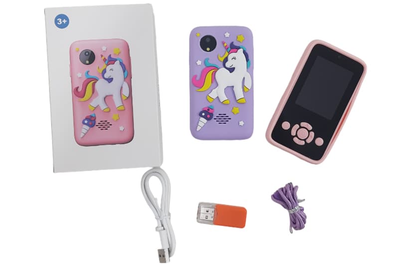Смартфон "KidPhone Pony" з камерою та іграми (рожевий/фіолетовий) в коробці