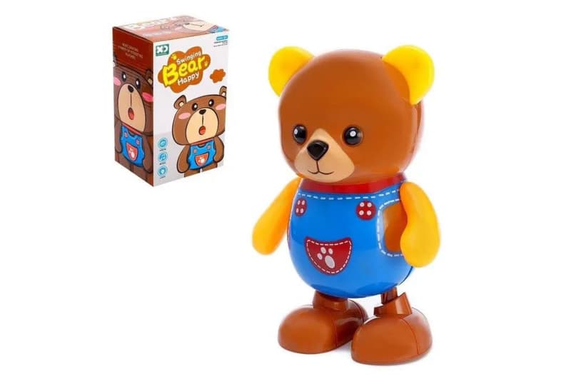 Ведмедик-танцюрист YG TOYS на батарейках, з музикою та світлом