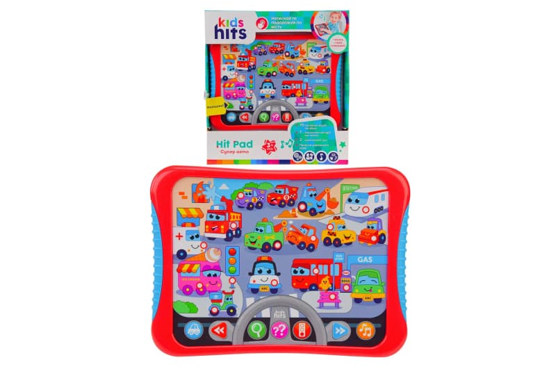 Дитячий планшет Kids Hits KH01/008 «Супер авто» на батарейках
