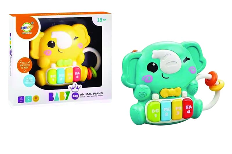 Піаніно «Слоник» на батарейках зі світлом YG TOYS