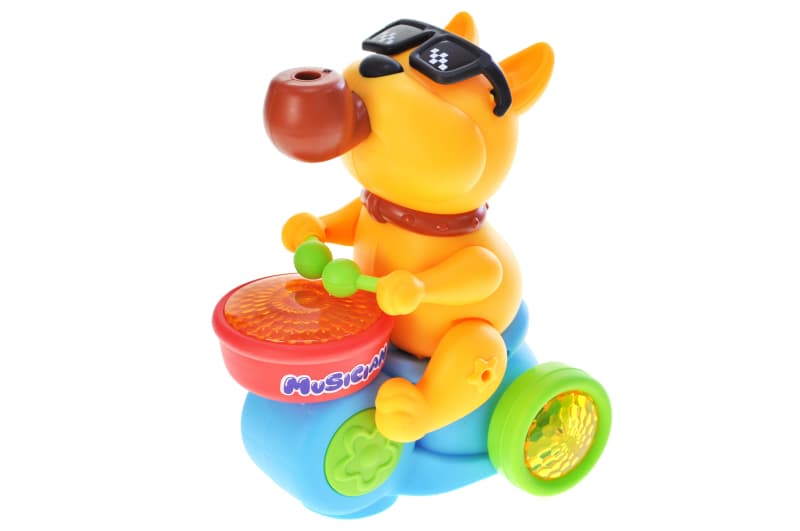 Собака-іграшка на батарейках зі звуком і світлом YG Toys 674B, фото 4