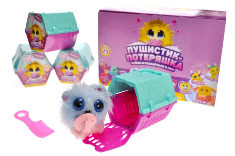 Іграшка-сюрприз "Пухнастик", в блоці 12шт,