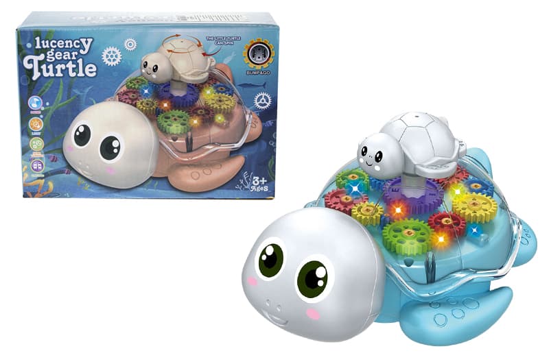 Іграшка-черепаха YG Toys 8816 на батарейках, що їздить, зі світлом і музикою