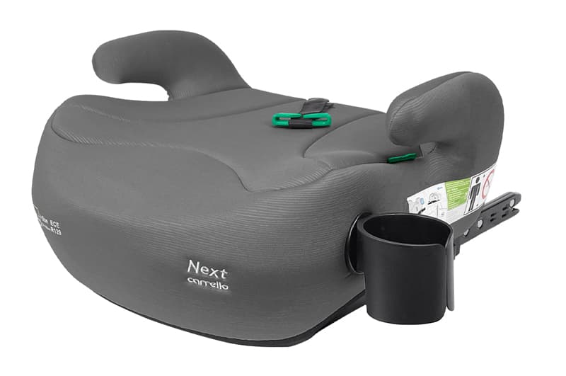Автокрісло-бустер CRL-16011 Next Seashell Grey i-Size ISOFIX 125-150см+направляючий ремінь, підсклянник CARRELLO