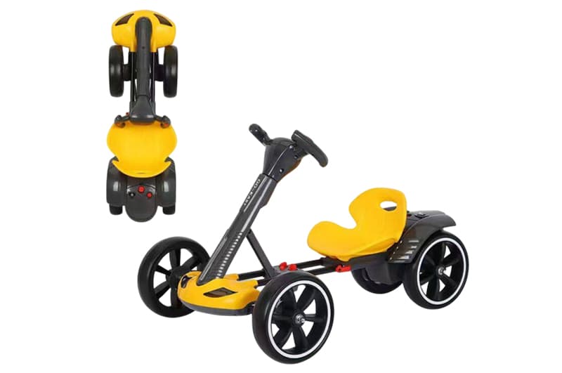 Електромобіль GO KART F1 yellow з пультом, EVA-колеса, 390 Вт Maraton