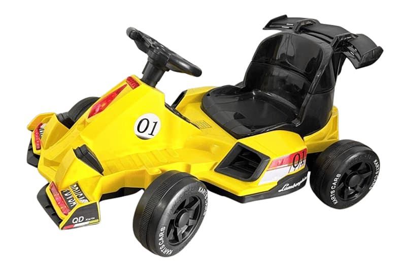 Електромобіль UV12 Speed Car X25 yellow з пультом, EVA-колеса, акумулятор 12V, музика Maraton