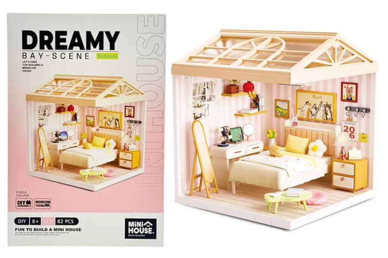 Конструктор-румбокс 8004 СПАЛЬНЯ (світло)- серії "Інтер'єр" MINI HOUSE