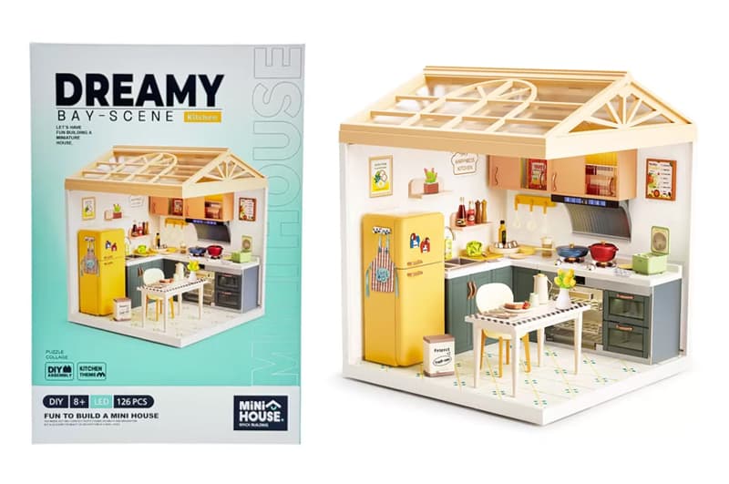 Конструктор-румбокс 8005 КУХНЯ (світло)-серії "Інтер'єр" MINI HOUSE