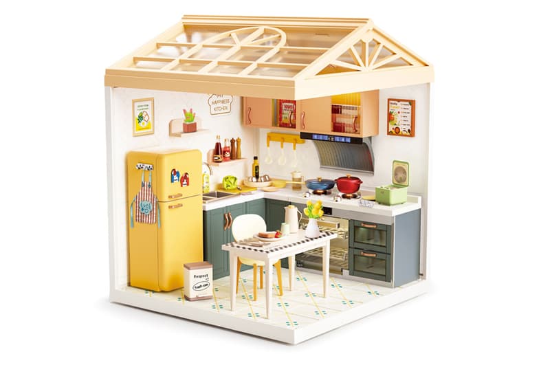 Конструктор-румбокс 8005 КУХНЯ (світло)-серії "Інтер'єр" MINI HOUSE, фото 6