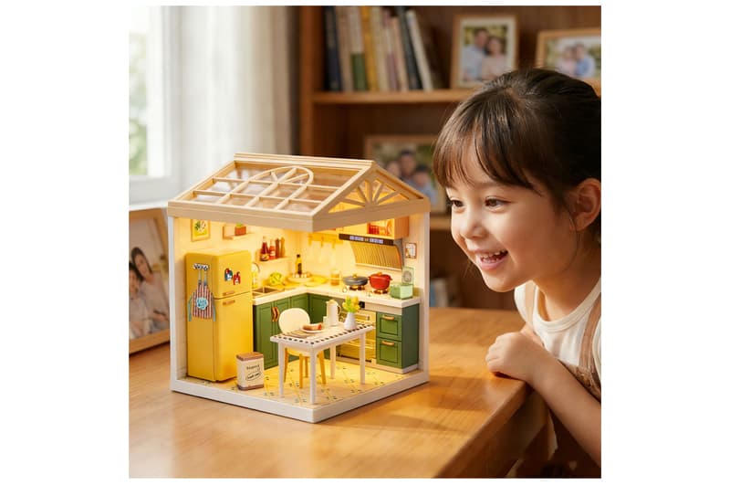 Конструктор-румбокс 8005 КУХНЯ (світло)-серії "Інтер'єр" MINI HOUSE, фото 9