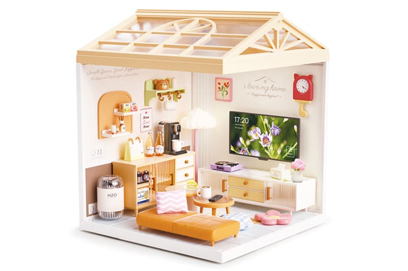 Конструктор-румбокс Kiddisvit 8006 «Вітальня» серії «Інтер’єр» MINI HOUSE зі світлом, фото 5