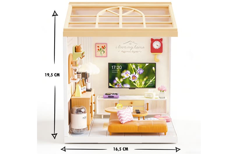 Конструктор-румбокс Kiddisvit 8006 «Вітальня» серії «Інтер’єр» MINI HOUSE зі світлом, фото 9