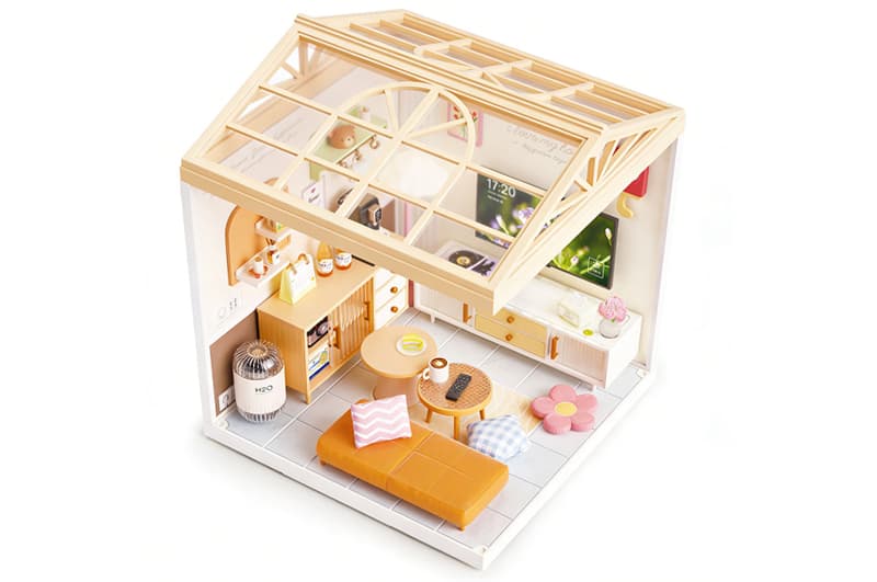 Конструктор-румбокс Kiddisvit 8006 «Вітальня» серії «Інтер’єр» MINI HOUSE зі світлом, фото 4