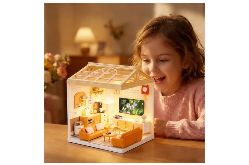 Конструктор-румбокс Kiddisvit 8006 «Вітальня» серії «Інтер’єр» MINI HOUSE зі світлом, фото 8