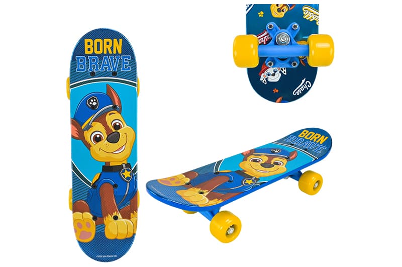 Скейтборд Paw Patrol PP2618, 43 см, колеса з ПВХ, металевий ефект