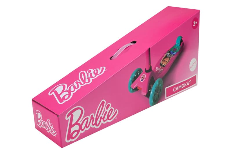 Дитячий чотириколісний самокат Barbie MAXI BH2616 зі світними PU-колесами, фото 3