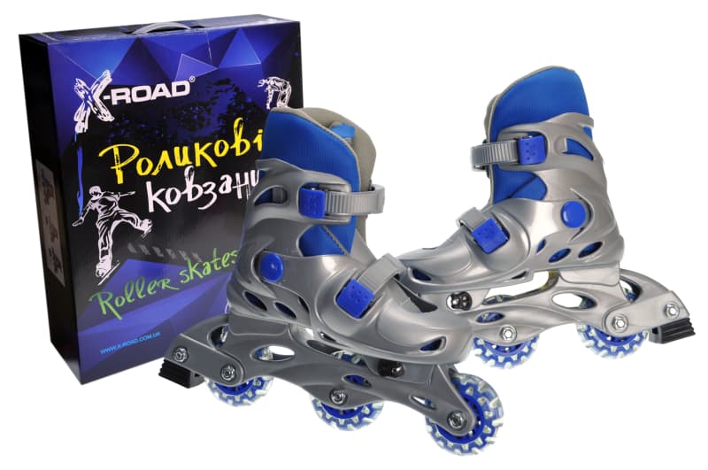 Ролики X-ROAD розсувні сині, розмір S (31-34) PW120