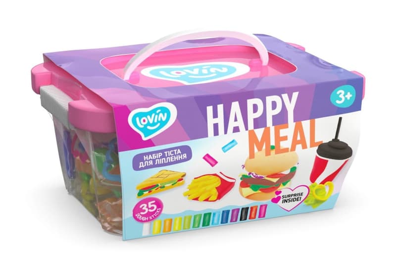 Набір для ліплення з тістом 41137 "Happy meal" LOVIN