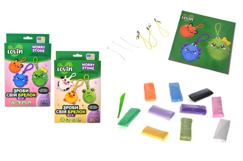Набір для творчості DIY 7000248 Зроби свій брелок Worry Stones TM Lovin