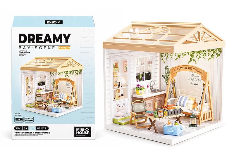Конструктор-румбокс 8010 ПАТІО серії "Інтер'єр" зі світлом MINI HOUSE