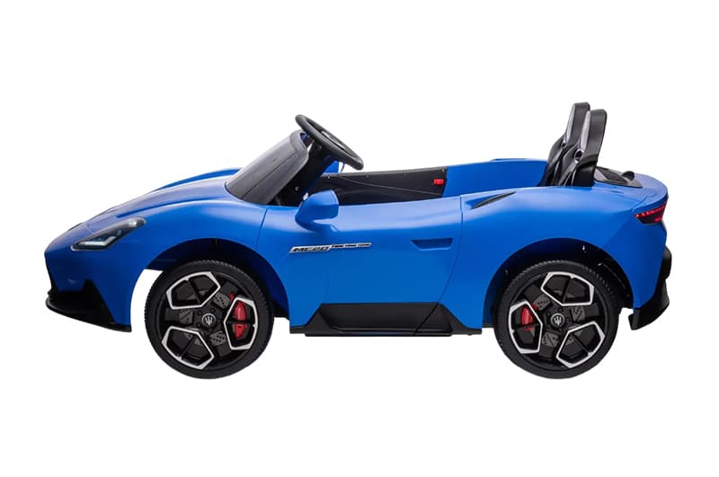 Електромобіль MASERATI S313 двомісний, шкіряні сидіння, колеса, EVA, MP3, Р/К, 12В*14АH, 4*45W, фото 3