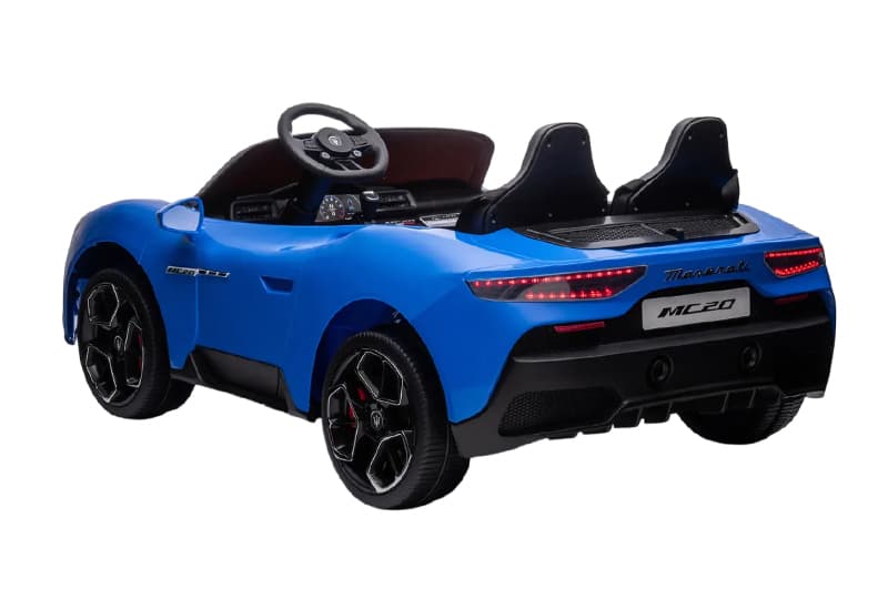 Електромобіль MASERATI S313 двомісний, шкіряні сидіння, колеса, EVA, MP3, Р/К, 12В*14АH, 4*45W, фото 6