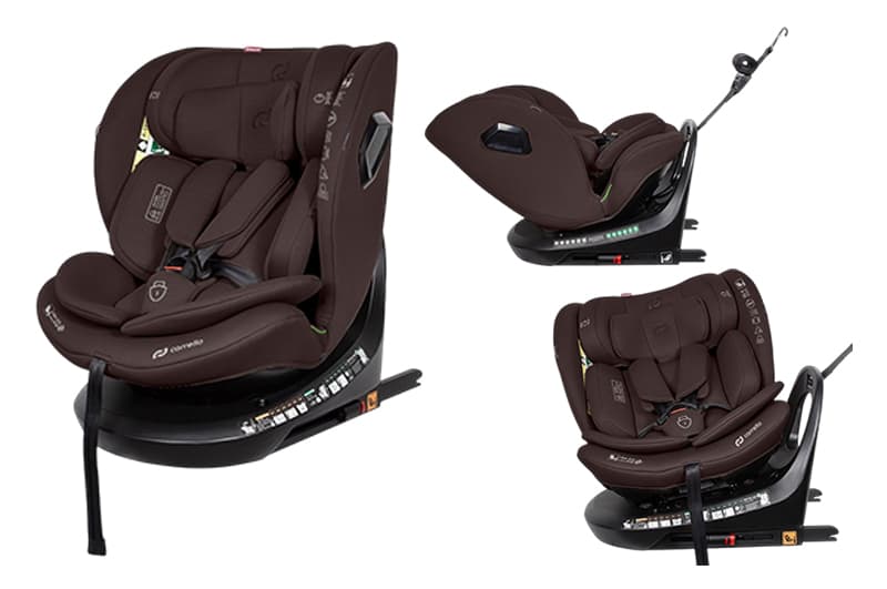 Автокрісло CRL-8809 "Sirius" 2.0 Chocolate Brown i-Size 40-150см ISOFIX, поворот, якір CARRELLO