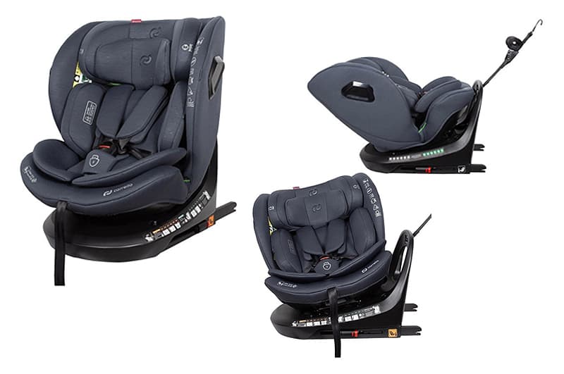 Автокрісло CRL-8809 "Sirius" 2.0 Deepwater Grey i-Size 40-150см ISOFIX, поворот, якір CARRELLO