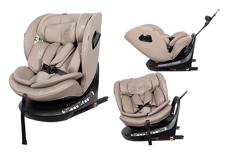 Автокрісло "Sirius" 2.0 CRL-8809 Sandstone Beige i-Size 40-150см ISOFIX, поворот, якір CARRELLO