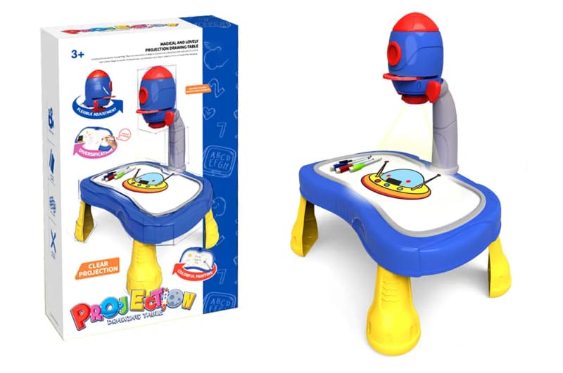 Дитячий стіл для малювання 6635 «НЛО» з проєктором YG TOYS