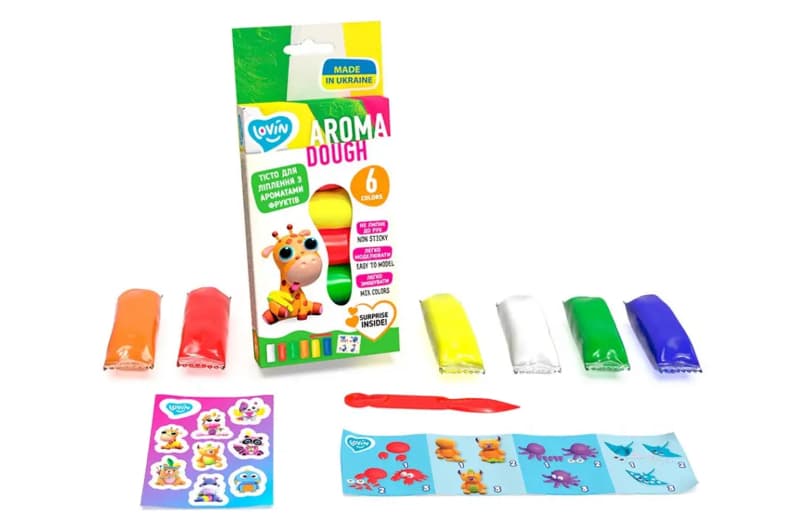 Набір для ліплення з тістом 41199 "Aroma Assorted" 6 кольорів LOVIN