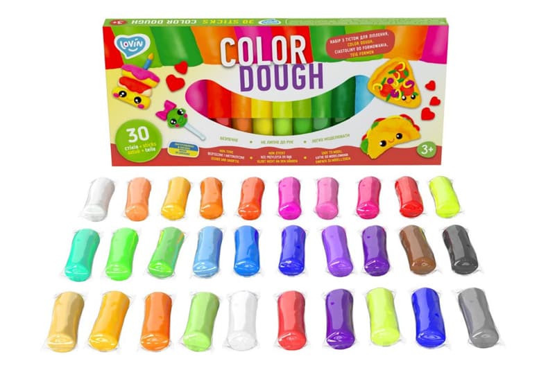 Набір для ліплення з тістом 41205 "Color Dough" 30 sticks LOVIN