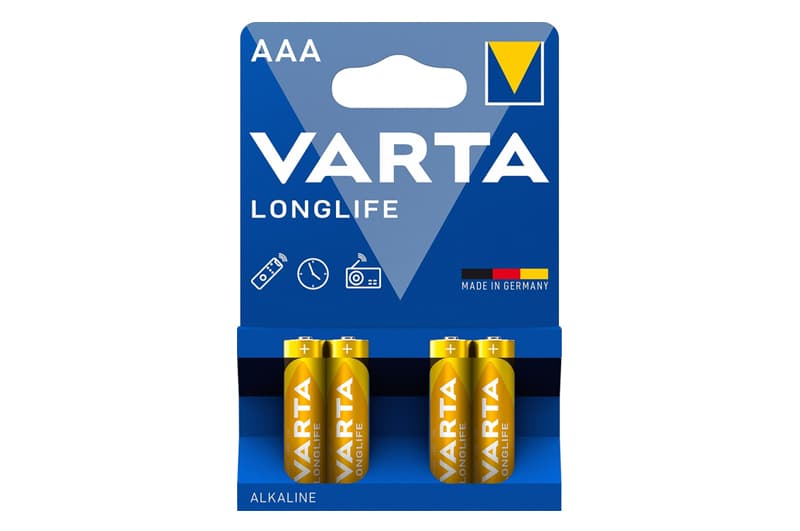 Батарейки 4103 LR03 LONG LIFE alkaline 4 шт. на блістері Varta