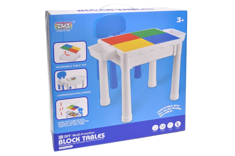 Ігровий столик для конструктора зі стільчиком, в коробці